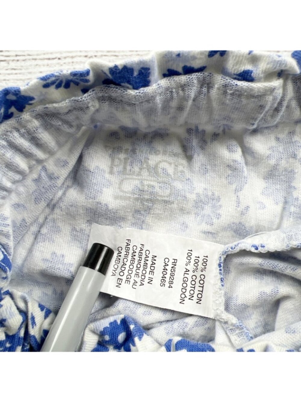 Children's Place Blue Floral Sleeveless Romper Girls 2T - Picture 2 of 3